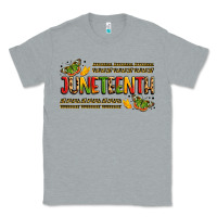 Heather Grey colorful juneteenth celebration art Classic Tee - LillyAllenDesigns