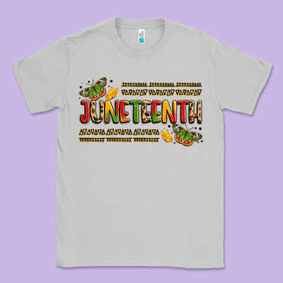 Colorful Juneteenth Celebration Art Classic Tee Designed By Lillyallendesigns