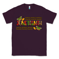 Plum colorful juneteenth celebration art Classic Tee - LillyAllenDesigns
