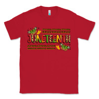 Red colorful juneteenth celebration art Classic Tee - LillyAllenDesigns