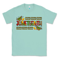 Seafoam colorful juneteenth celebration art Classic Tee - LillyAllenDesigns