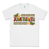 White colorful juneteenth celebration art Classic Tee - LillyAllenDesigns