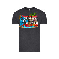 Vintage Black puerto rico and flowers with frog Vintage Tee - AdoDesignShop