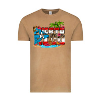 Vintage Camel puerto rico and flowers with frog Vintage Tee - AdoDesignShop