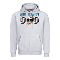 Heather Grey holy cow i'm dad Zipper Hoodie - MaliasSmallBusiness