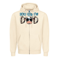 Sandshell holy cow i'm dad Zipper Hoodie - MaliasSmallBusiness