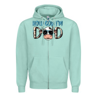 Seafoam holy cow i'm dad Zipper Hoodie - MaliasSmallBusiness