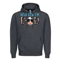 Smoke holy cow i'm dad Zipper Hoodie - MaliasSmallBusiness