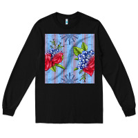 Black patriotic rose Long Sleeve Tee - BundleAndBundleShop