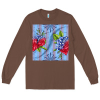 Chestnut patriotic rose Long Sleeve Tee - BundleAndBundleShop