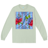 Matcha patriotic rose Long Sleeve Tee - BundleAndBundleShop
