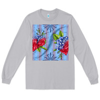 Moon Dust patriotic rose Long Sleeve Tee - BundleAndBundleShop