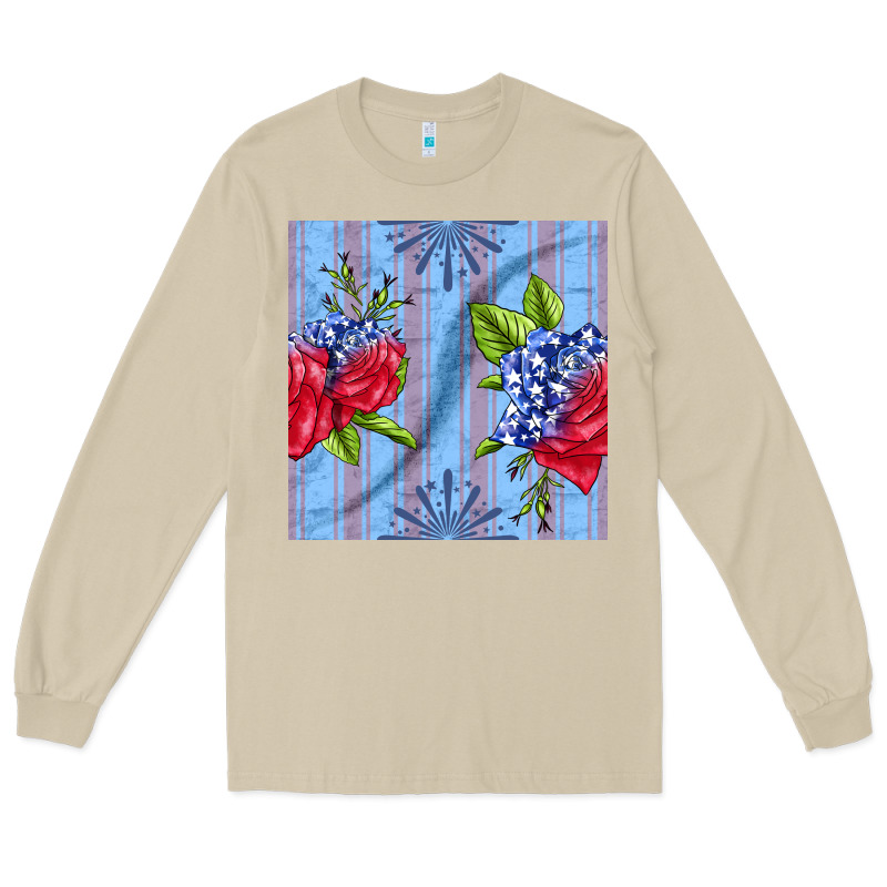 Patriotic Rose Long Sleeve Tee by BundleAndBundleShop | Teevron