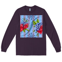 Plum patriotic rose Long Sleeve Tee - BundleAndBundleShop