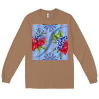 Toasted Coconut patriotic rose Long Sleeve Tee - BundleAndBundleShop