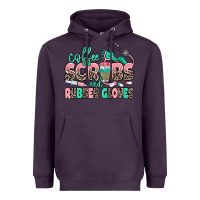 Plum coffee scrubs and rubber gloves Heavyweight Hoodie - MaliasSmallBusiness