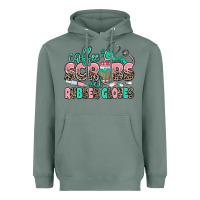 Sage coffee scrubs and rubber gloves Heavyweight Hoodie - MaliasSmallBusiness