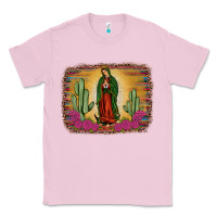 Bubblegum Pink western our lady of guadalupe Classic Tee - JahusDesignShop
