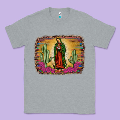 Western Our Lady Of Guadalupe Classic Tee Designed By Jahusdesignshop