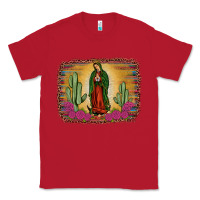 Red western our lady of guadalupe Classic Tee - JahusDesignShop