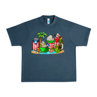 Midnight Navy puerto rico coffee cups Urban Heavy Tee - AdoDesignShop