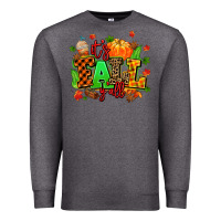 Charcoal Heather its fall yall Premium Sweatshirt - MaliasSmallBusiness
