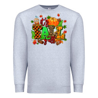 Heather Grey its fall yall Premium Sweatshirt - MaliasSmallBusiness
