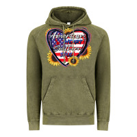 Vintage Olive American heart southern soul Vintage Hoodie - CowGirlArtShop