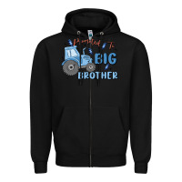 Black promoted to big brother Zipper Hoodie - MaliasSmallBusiness