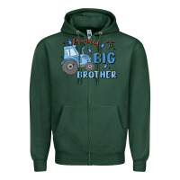 Sports Green promoted to big brother Zipper Hoodie - MaliasSmallBusiness