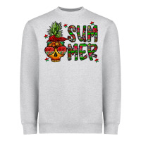 Heather Grey summer vibes Heavyweight Sweatshirt - CowhideDigitalArt