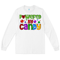 White powered by candy with lollipops Long Sleeve Tee - AdoDesignShop