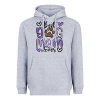 Heather Grey best dog mom ever Heavyweight Hoodie - MaliasSmallBusiness