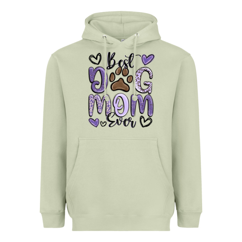 Best Dog Mom Ever Heavyweight Hoodie by MaliasSmallBusiness | Teevron