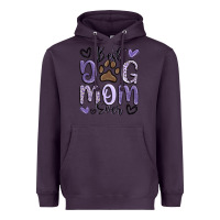 Plum best dog mom ever Heavyweight Hoodie - MaliasSmallBusiness