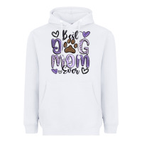 White best dog mom ever Heavyweight Hoodie - MaliasSmallBusiness