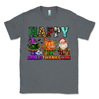 Charcoal Heather happy hallothanksmas with cupcakes Classic Tee - AdoDesignShop