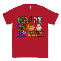 Red happy hallothanksmas with cupcakes Classic Tee - AdoDesignShop