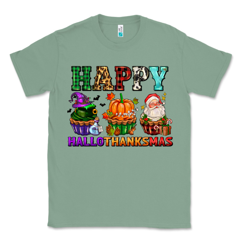 Happy Hallothanksmas With Cupcakes Classic Tee by AdoDesignShop | Teevron