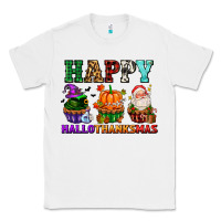 White happy hallothanksmas with cupcakes Classic Tee - AdoDesignShop