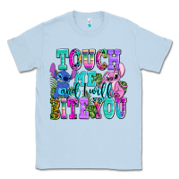 Dusty Blue touch me and i will bite Classic Tee - AdoDesignShop