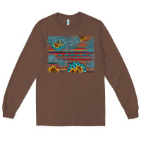 Chestnut sunflower gemstone serape background Long Sleeve Tee - AdoDesignShop