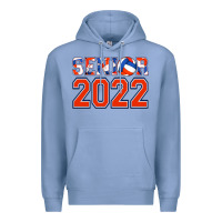 Colony Blue senior volleyball custom Premium Hoodie - Jasminsmagicworld