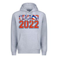 Heather Grey senior volleyball custom Premium Hoodie - Jasminsmagicworld
