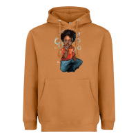 Meerkat afro black boy Heavyweight Hoodie - NancyCooperArtShop