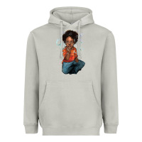 Moon Dust afro black boy Heavyweight Hoodie - NancyCooperArtShop