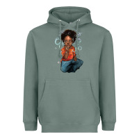 Sage afro black boy Heavyweight Hoodie - NancyCooperArtShop