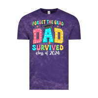 Cloud Purple forget the grad dad survived class of 2024 Vintage Tee - JahusDesignShop