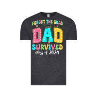 Vintage Black forget the grad dad survived class of 2024 Vintage Tee - JahusDesignShop