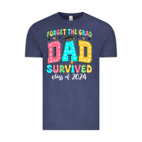 Vintage Denim forget the grad dad survived class of 2024 Vintage Tee - JahusDesignShop